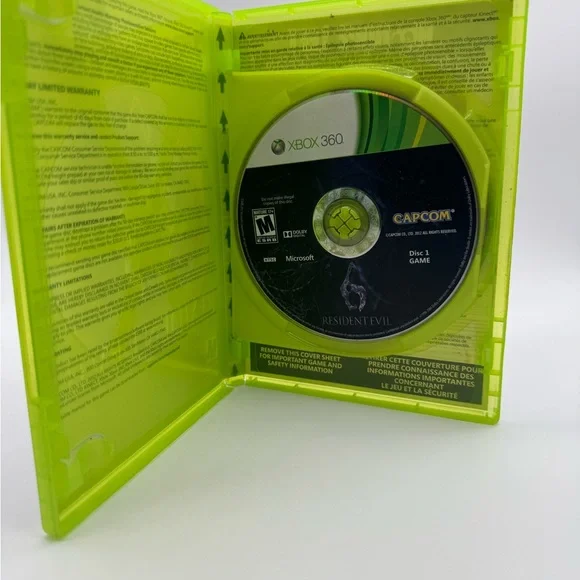 Resident Evil 6 for Xbox 360 by - Green Case - Picture 2 of 4